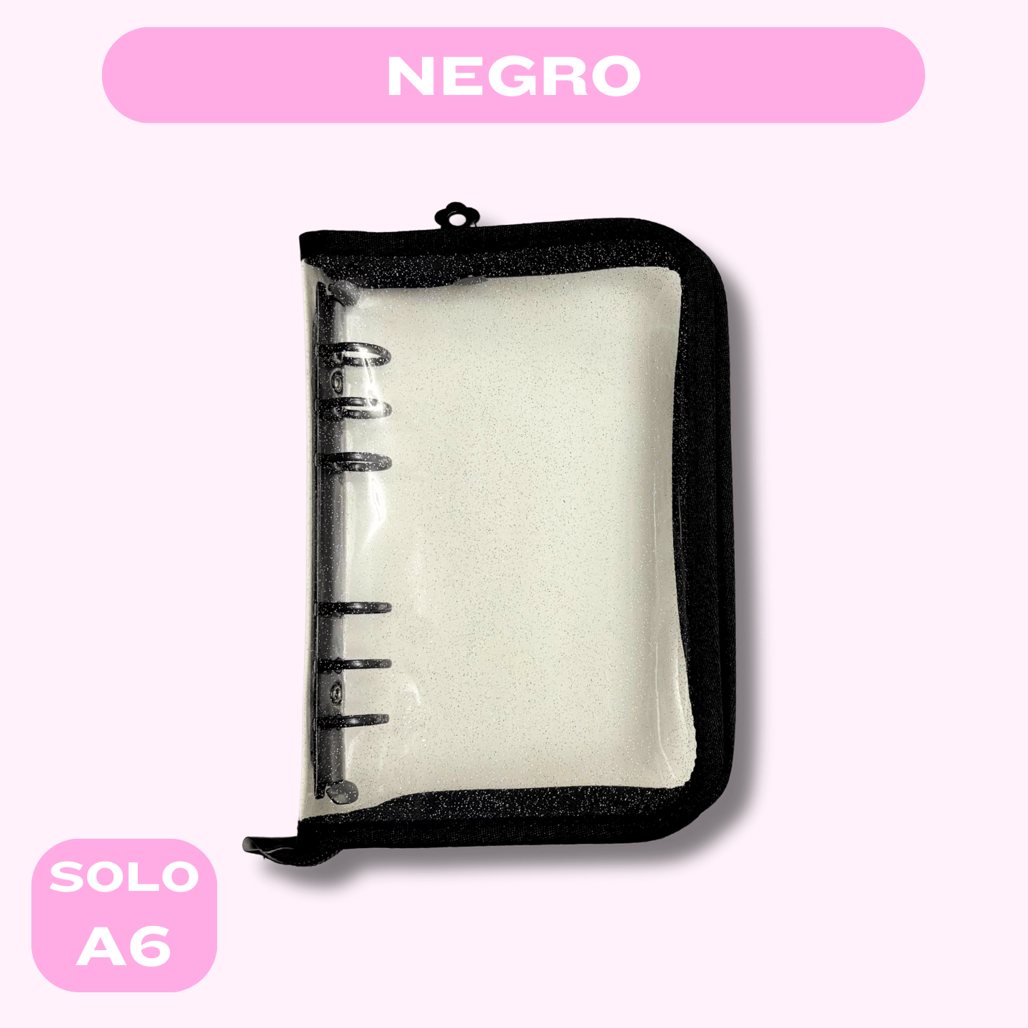 Planificador Transparente - Negro