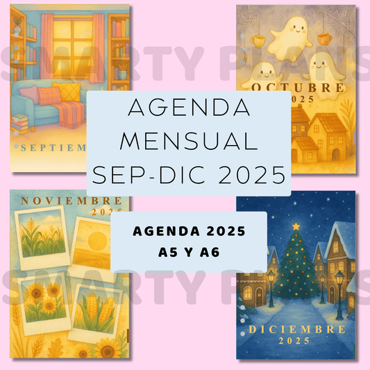 Agenda MENSUAL - Septiembre a Diciembre 2025