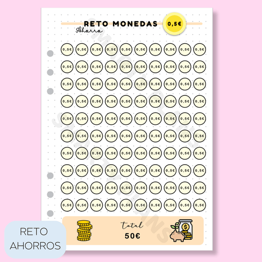 Plantilla Individual Finanzas - Reto de Ahorro 0,50