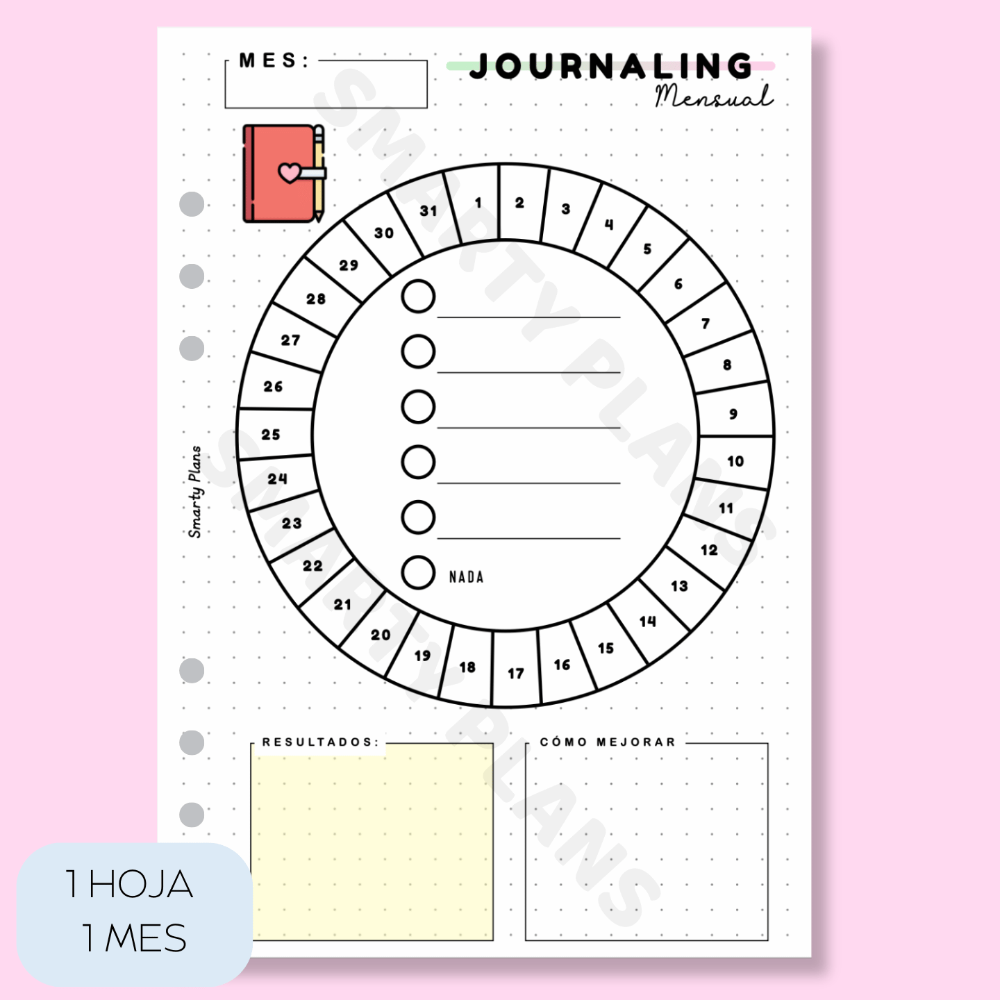 Plantilla Mensual - Journaling