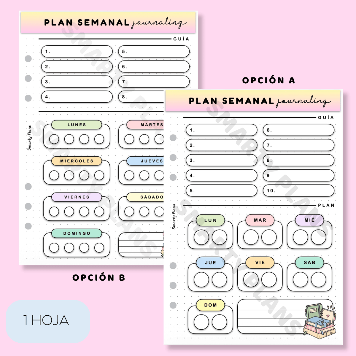 Plantilla Individual - Plan Semanal Journaling