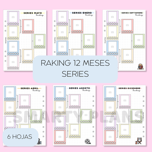 Pack Anual - Ranking Mes a Mes: Series