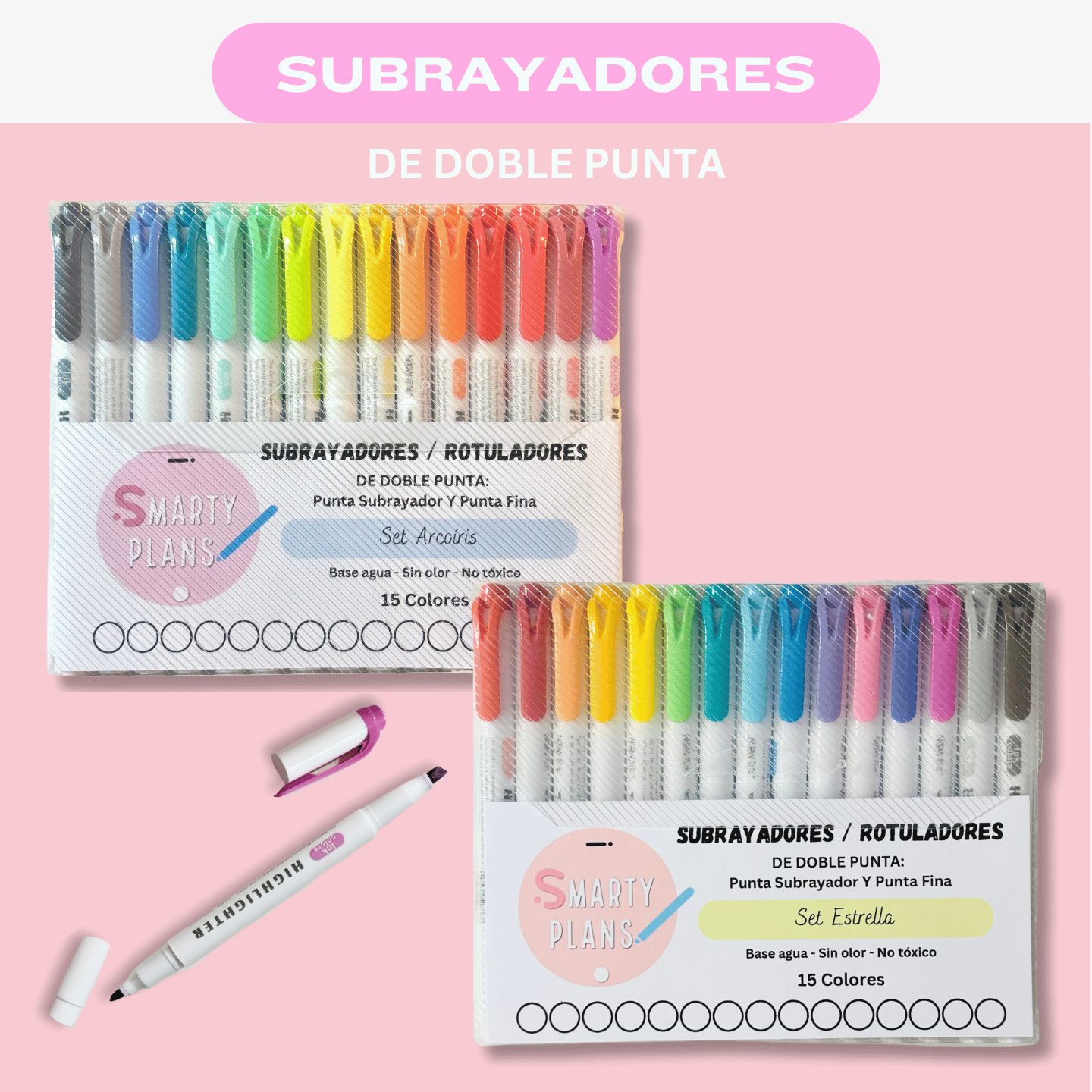 Subrayadores / Rotuladores - 15 colores
