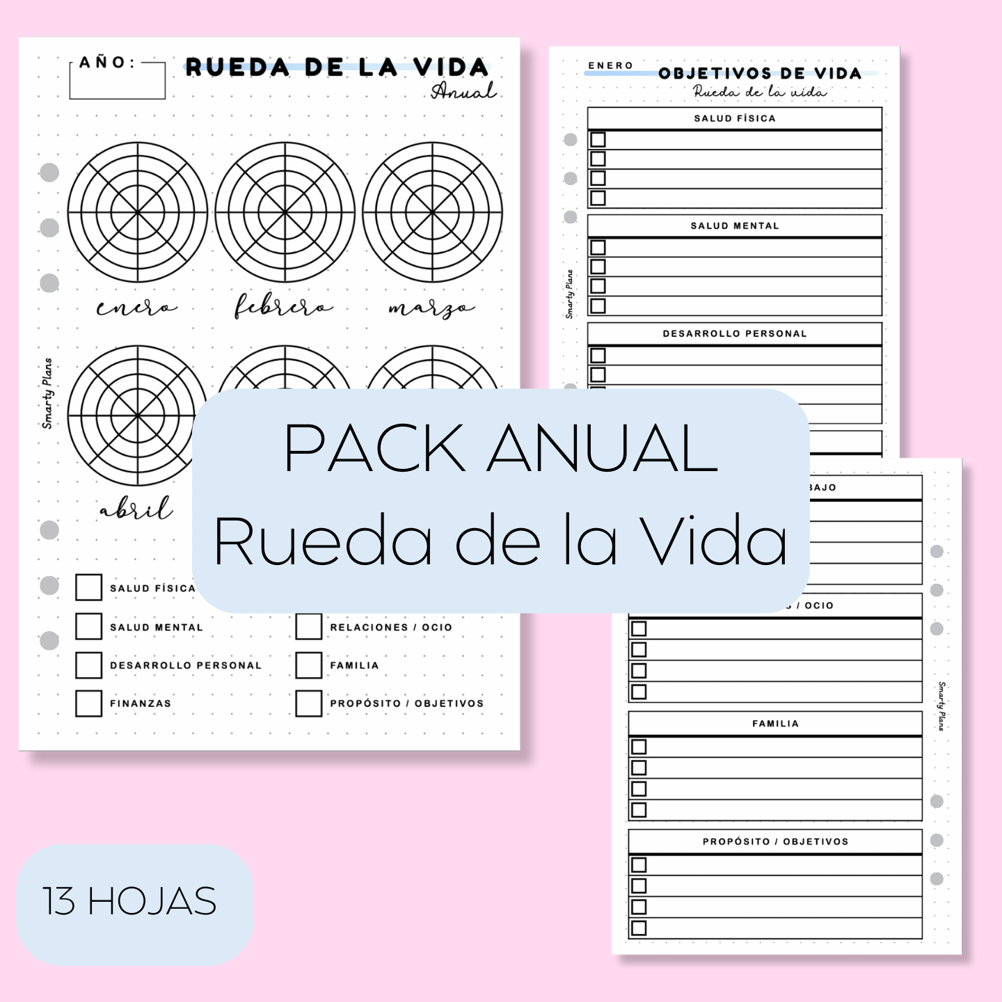 Pack Anual - Rueda de la Vida