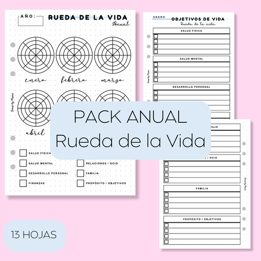 Pack Anual - Rueda de la Vida