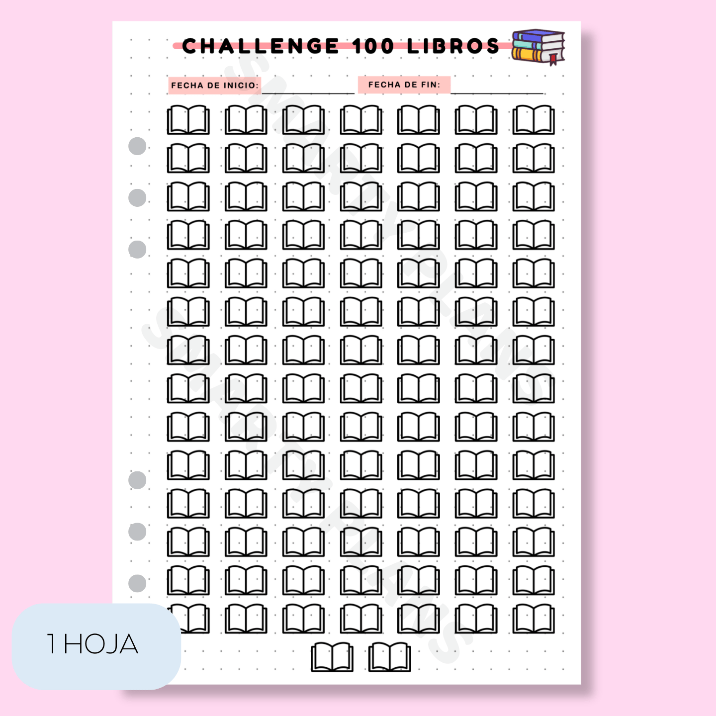 Plantilla Lectura - Desafío 100 libros