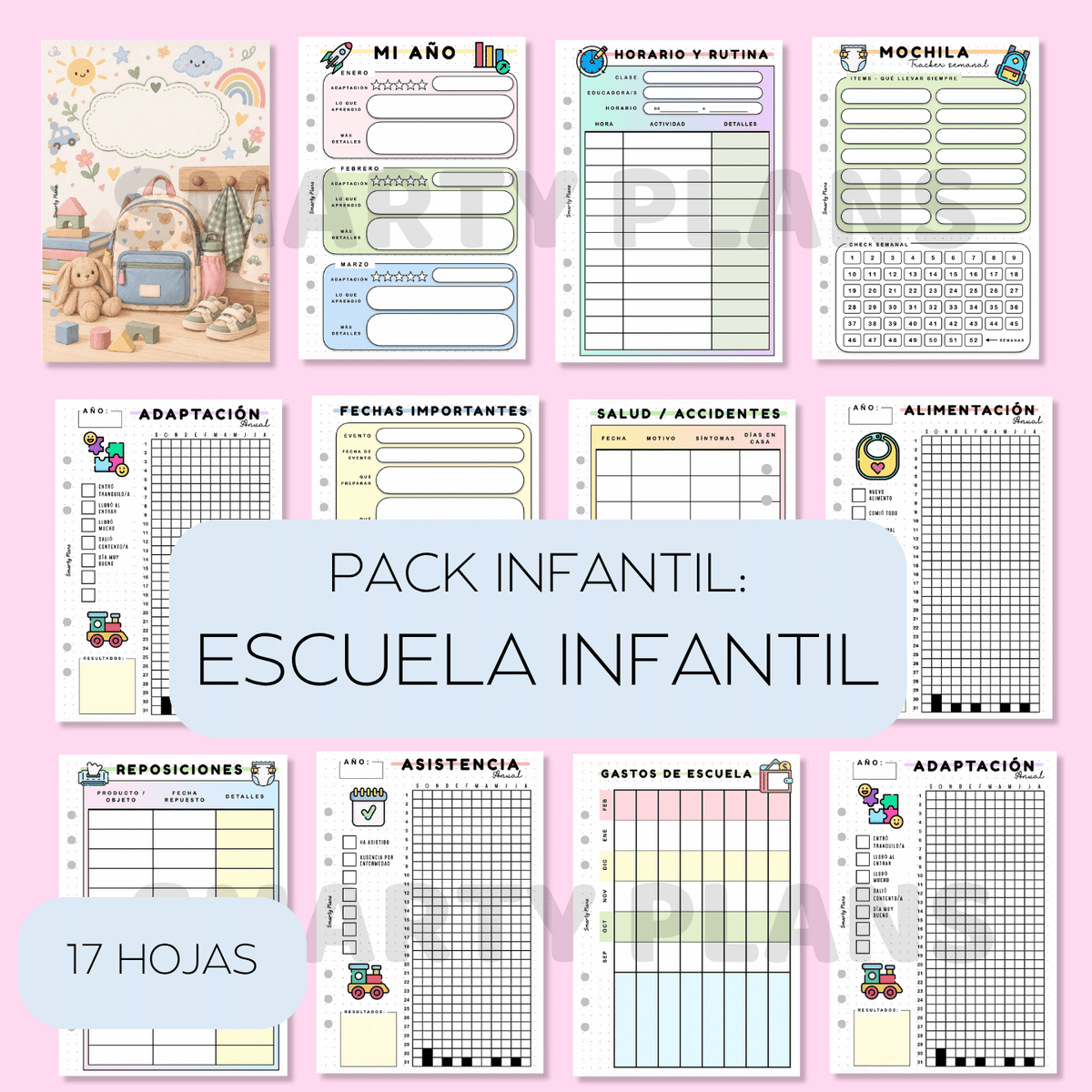 Pack Plantillas - Escuela Infantil / Guadería