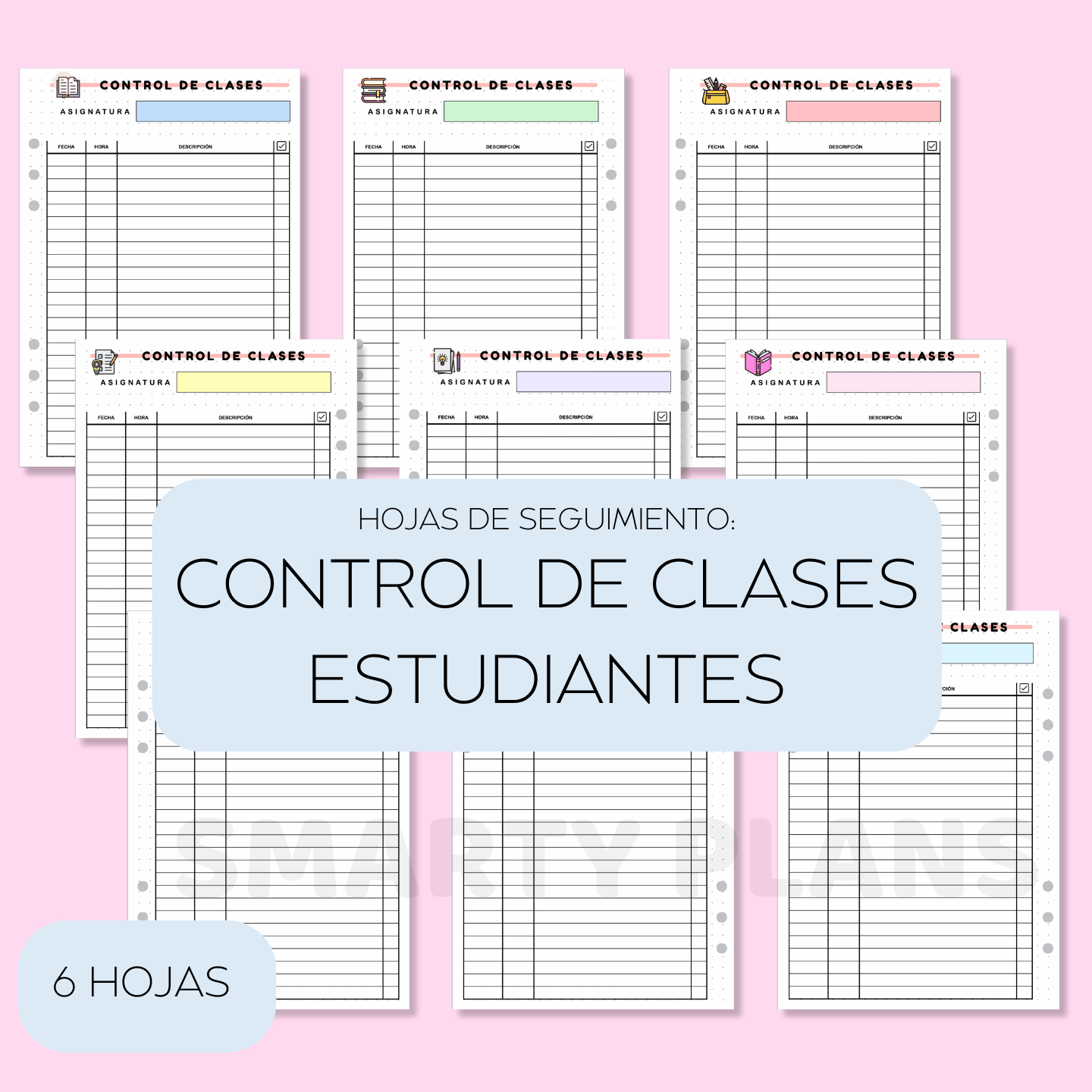 Pack Plantillas Estudiantes - Control de Clases