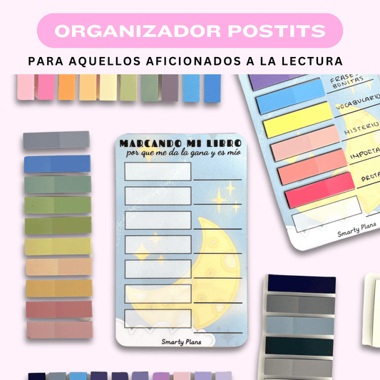 Marcapaginas Plastificado Porta Posits - Lectura