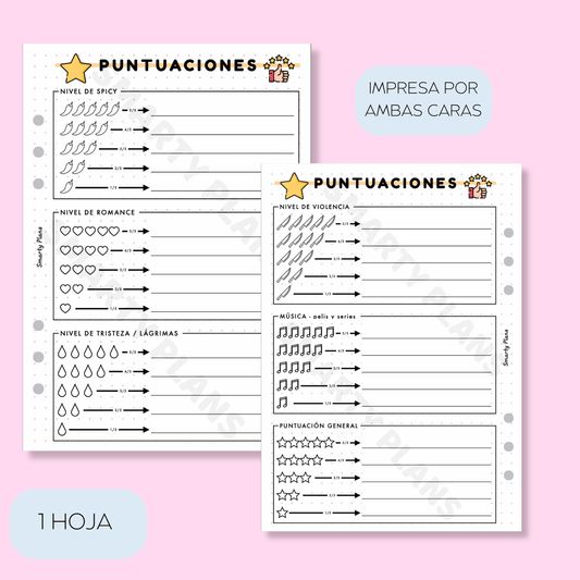Plantilla Individual - Criterio de Puntuaciones