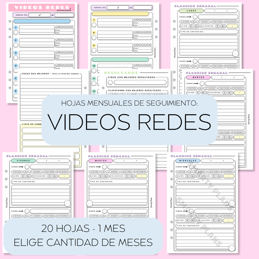 Pack Mensual - Videos Redes