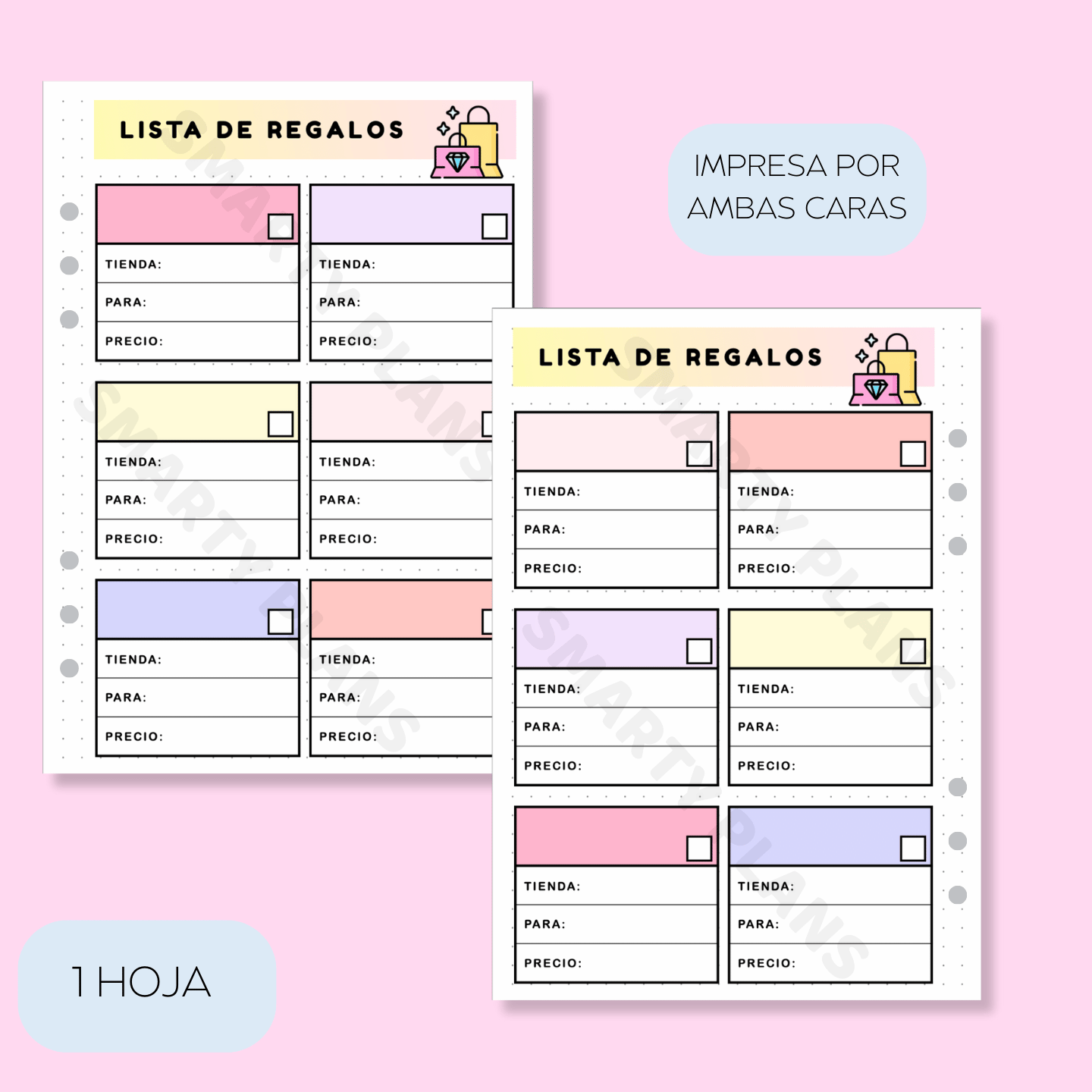 Plantilla Individual - Lista de Regalos