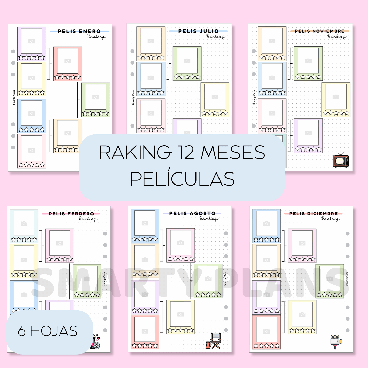 Pack Anual - Ranking Mes a Mes: Películas