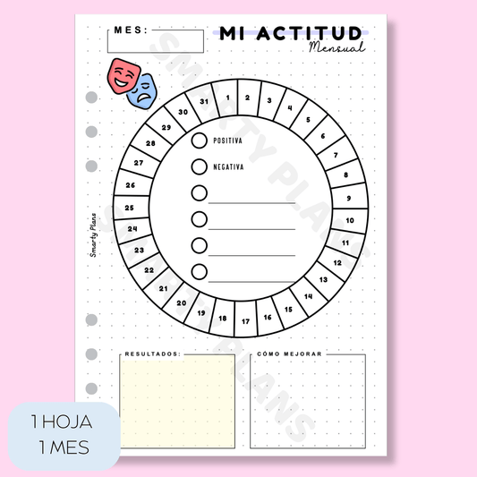 Plantilla Mensual - Mi Actitud