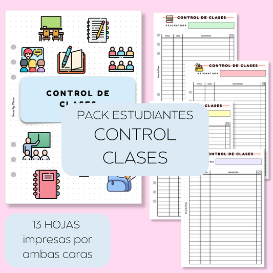 Pack Plantillas Estudiantes - Control de Clases