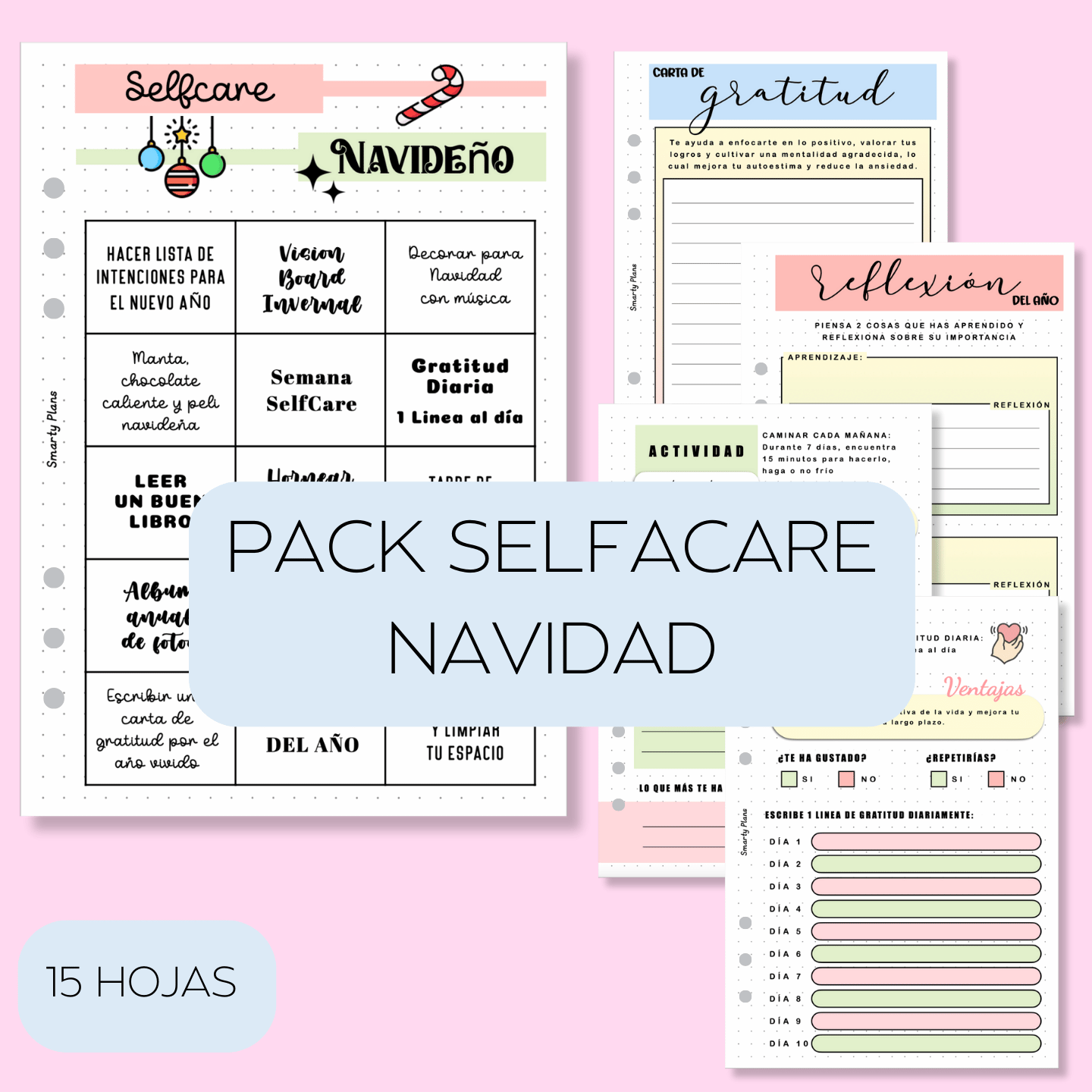 Pack Plantillas - Selfcare Invierno Navidad