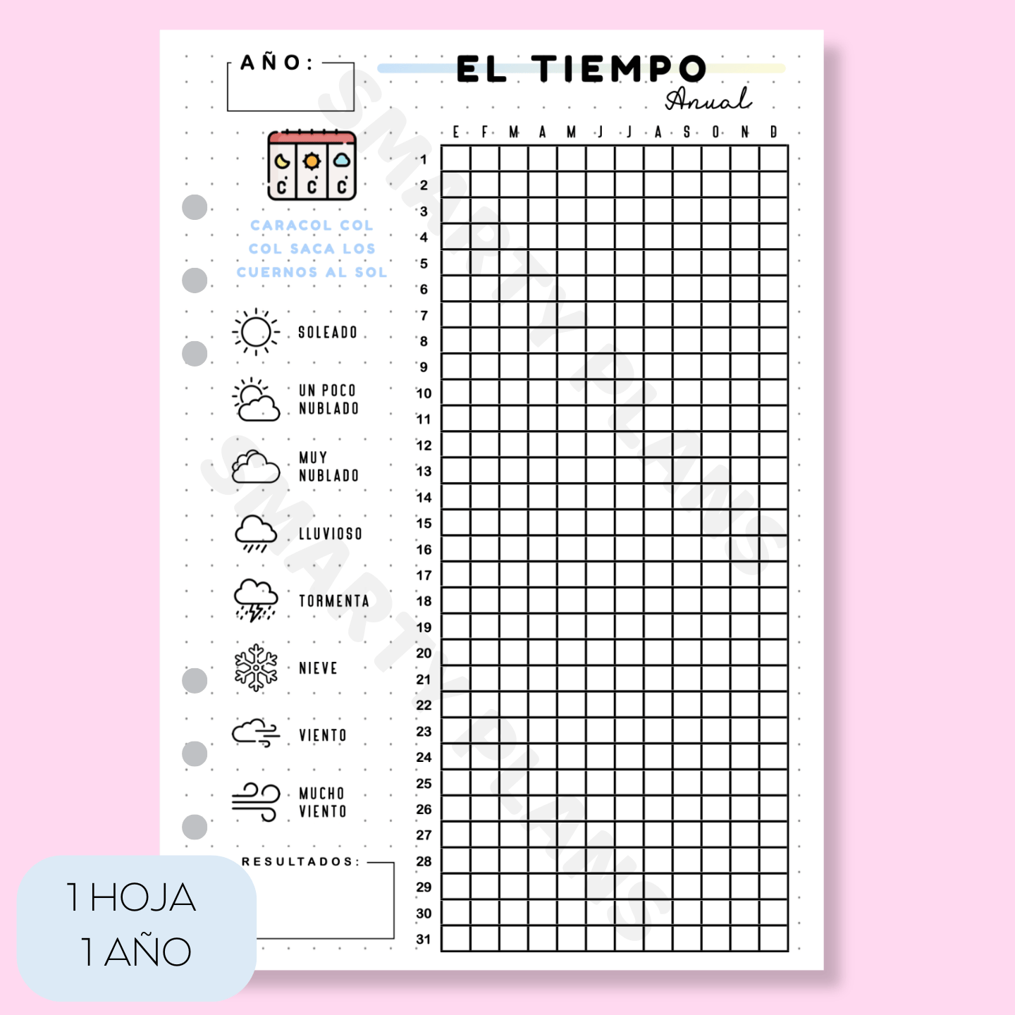 Hoja Anual - El Tiempo