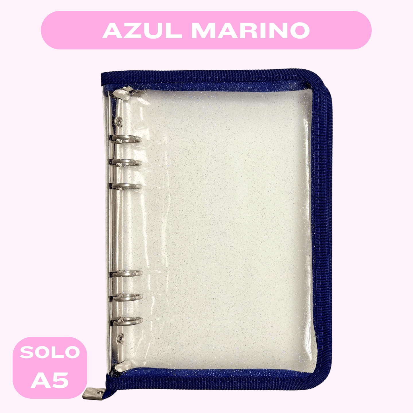 Planificador Transparente - Azul Marino