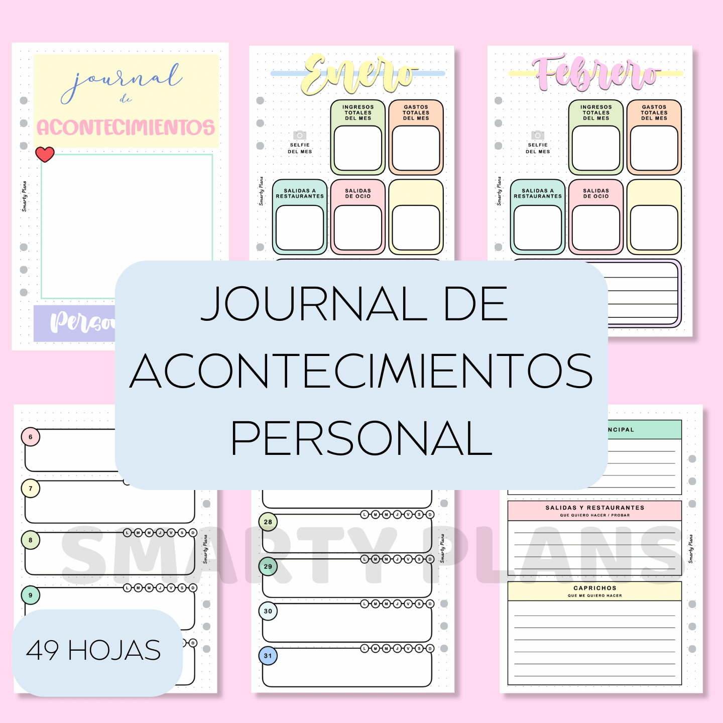 Pack Plantillas - Journal de Acontecimientos Personal