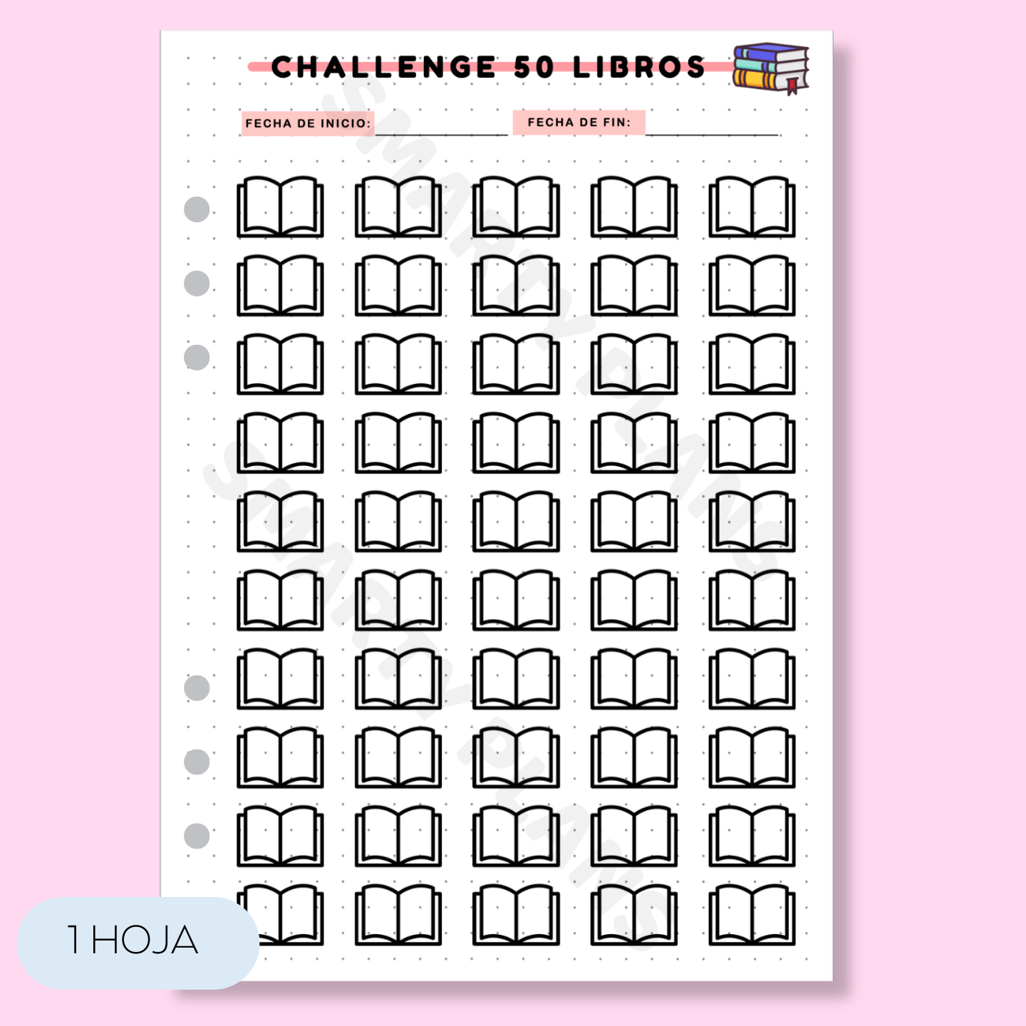 Plantilla Lectura - Desafío 50 Libros