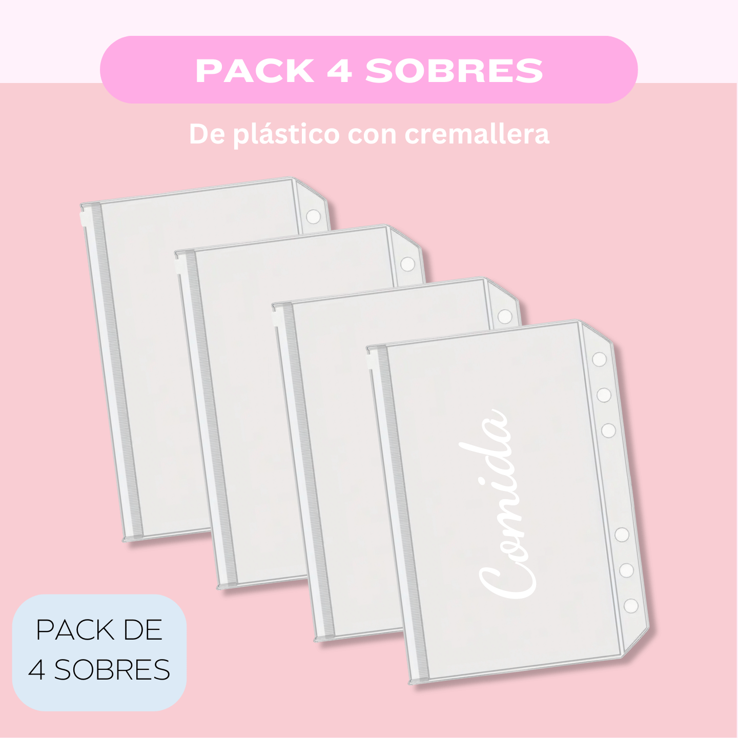 Sobres de Ahorro Dinero - A5 A6 A7 - Individual y Packs