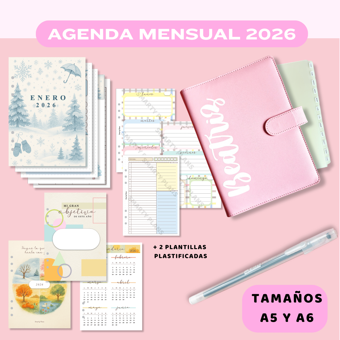 Kit - Agenda MENSUAL 2026