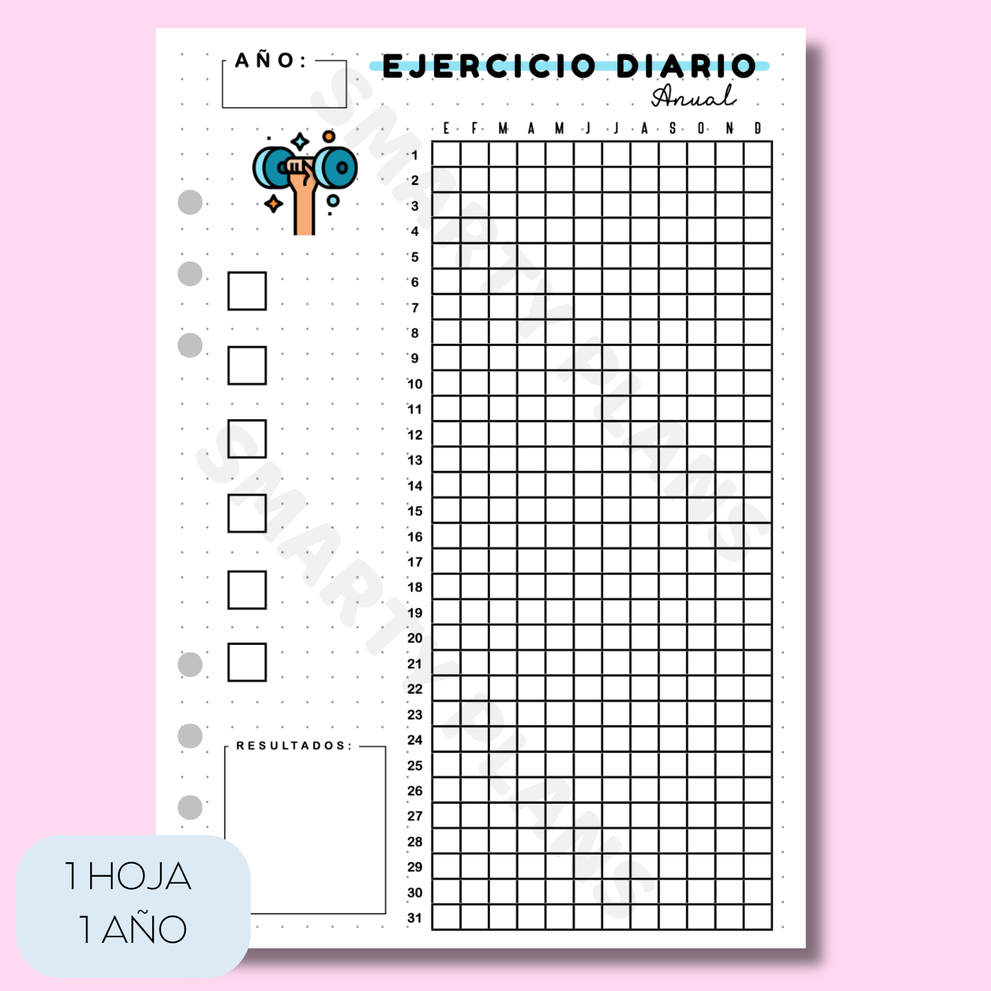Hoja Anual - Ejercicio Diario