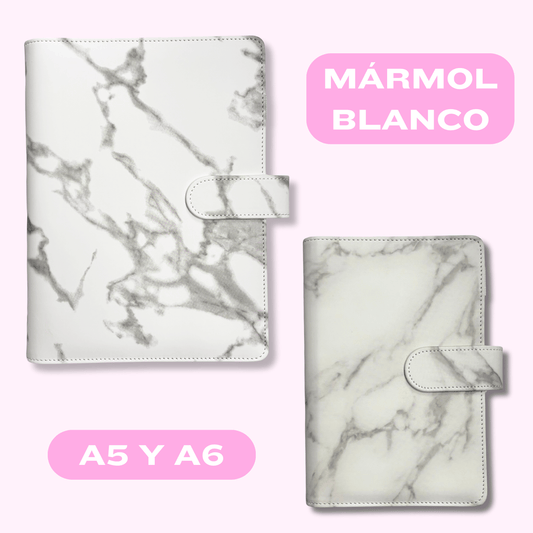 Planificador - Mármol Blanco