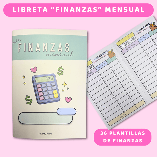Libreta de Finanzas Mensual - Travel Journal