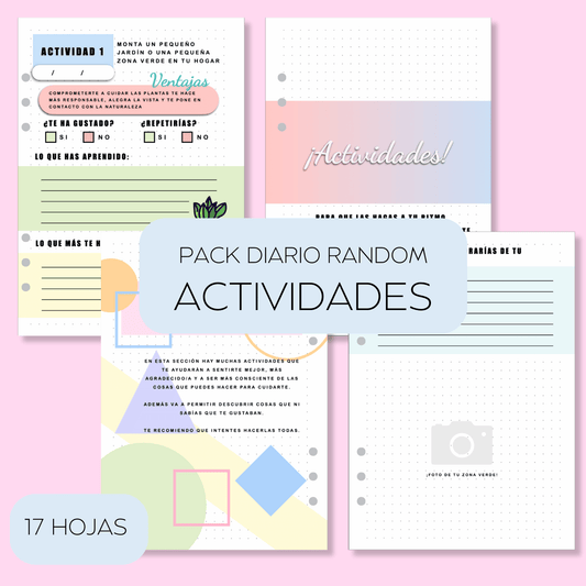 Pack Diario Random - Actividades