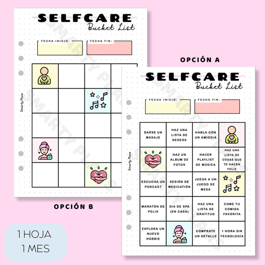 Plantilla Individual - Bucket List Selfcare