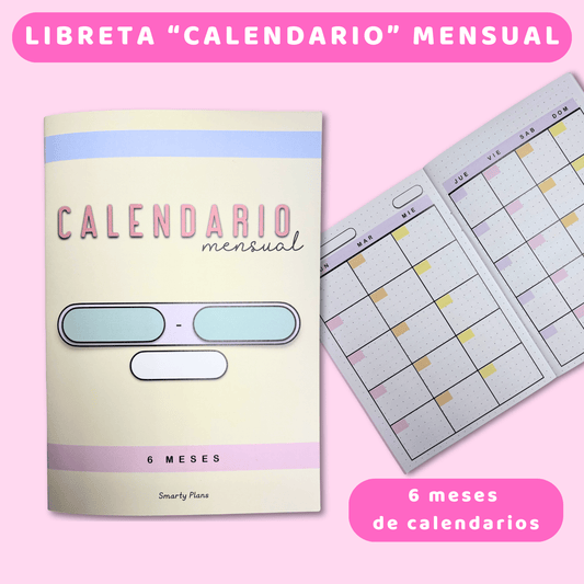 Libreta de Calendario 6 meses - Travel Journal