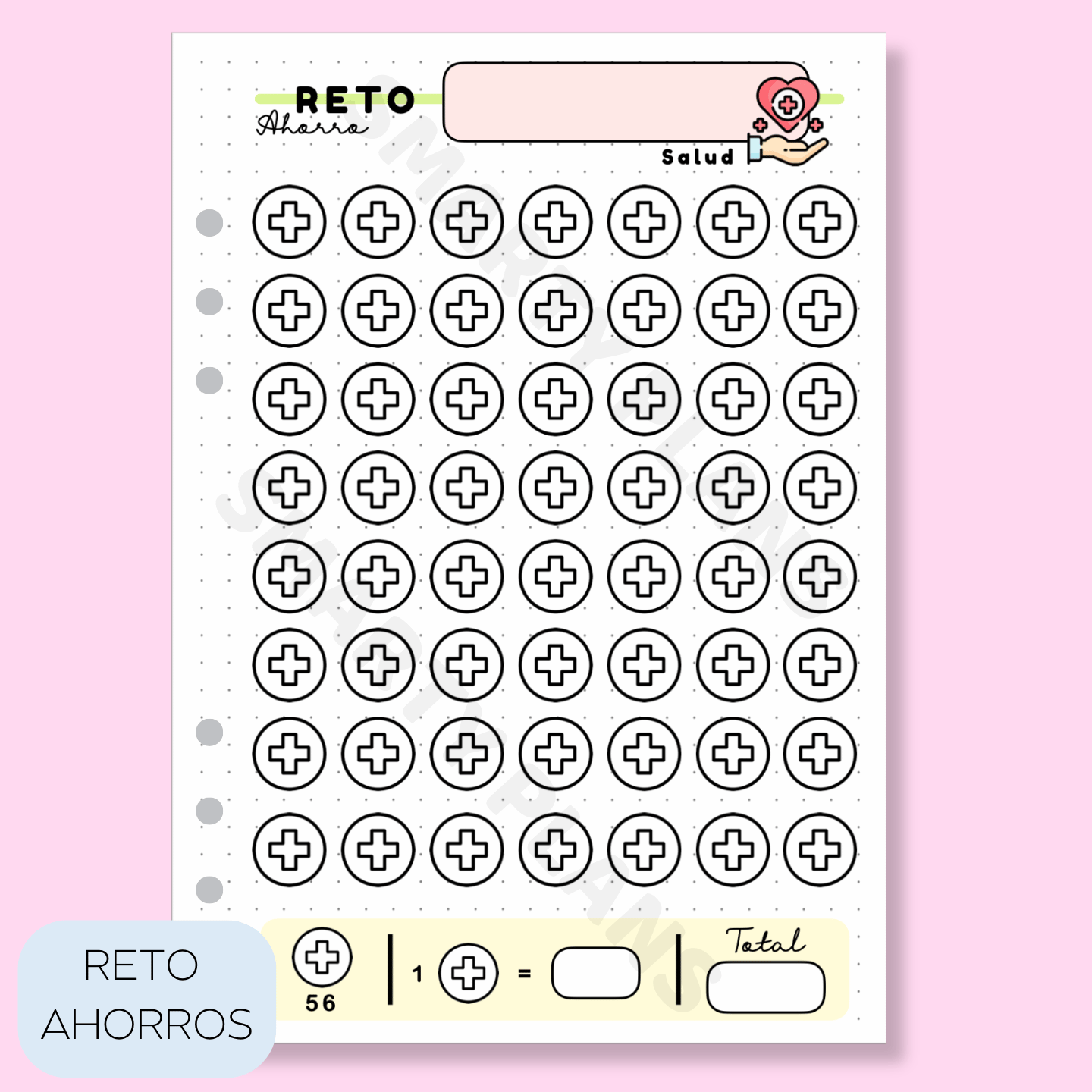 Plantilla Individual Finanzas - Reto de Ahorro Salud / Médicos