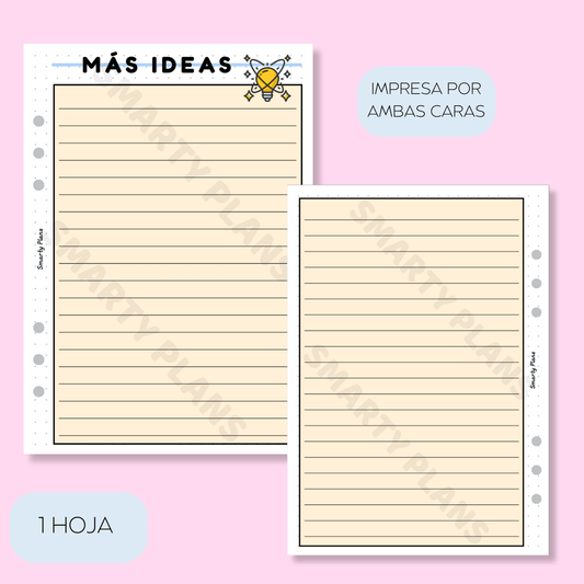 Plantilla Individual Escritores - Más Ideas