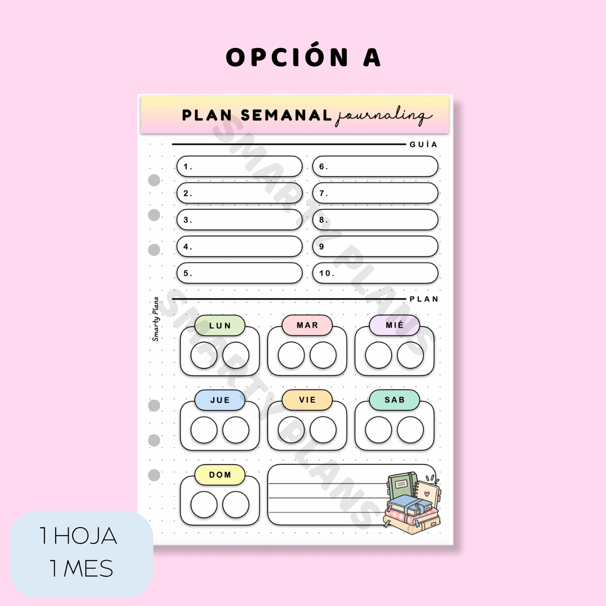 Plantilla Individual - Plan Semanal Journaling