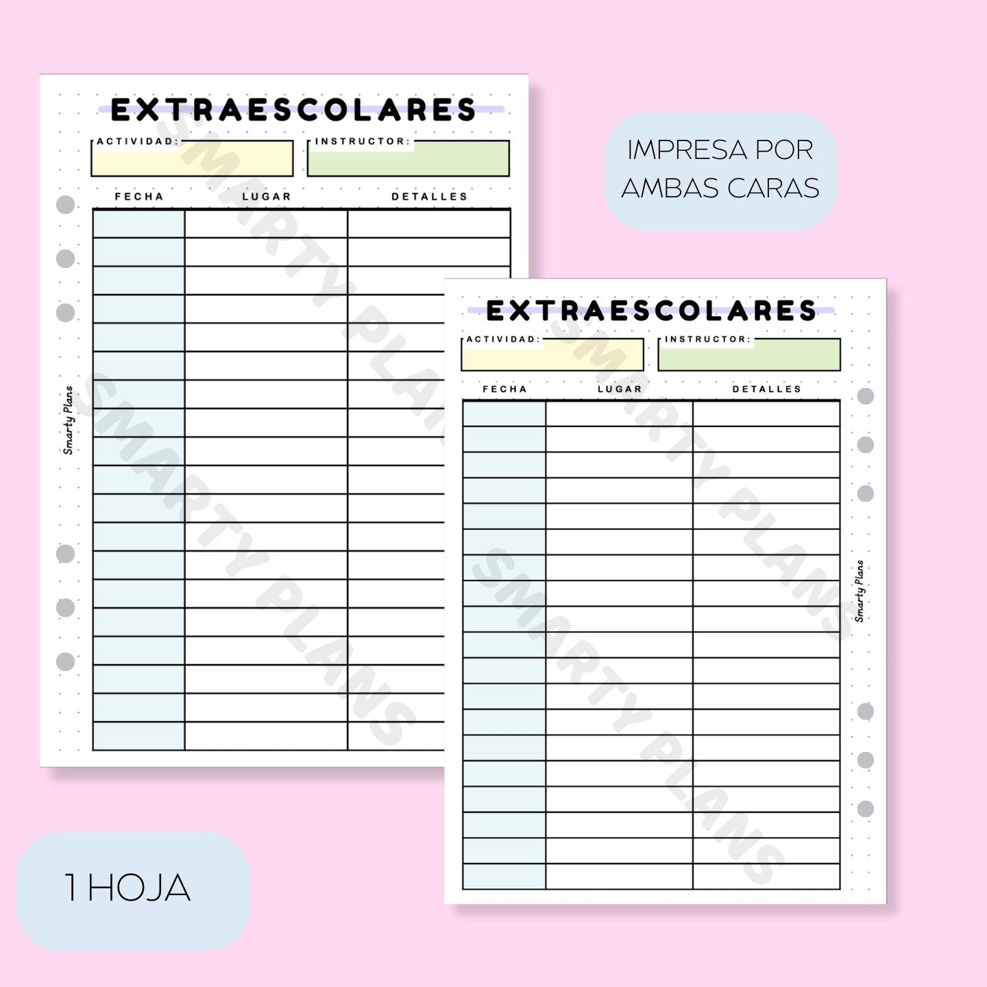 Plantilla Individual - Extraecolares