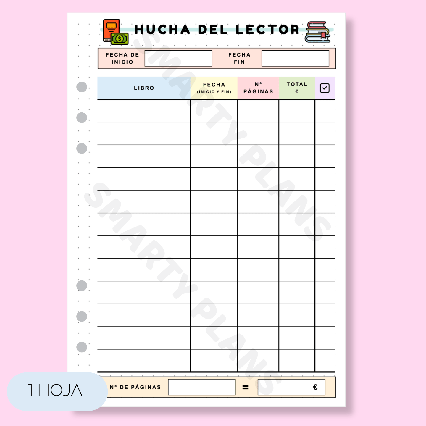 Plantilla Individual - Hucha del Lector