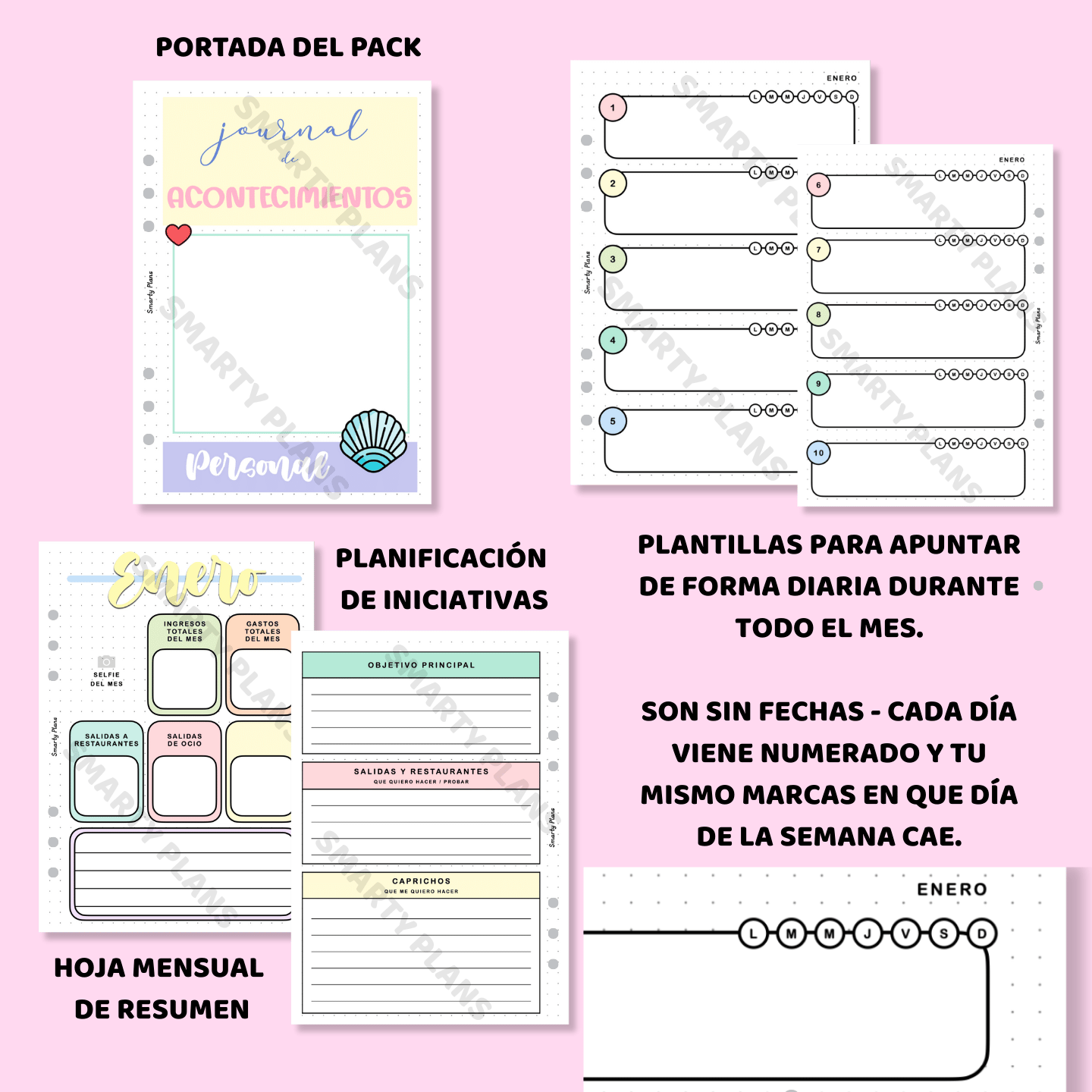 Pack Plantillas - Journal de Acontecimientos Personal