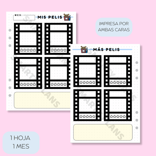 Plantilla Mensual Individual - Mis Pelis