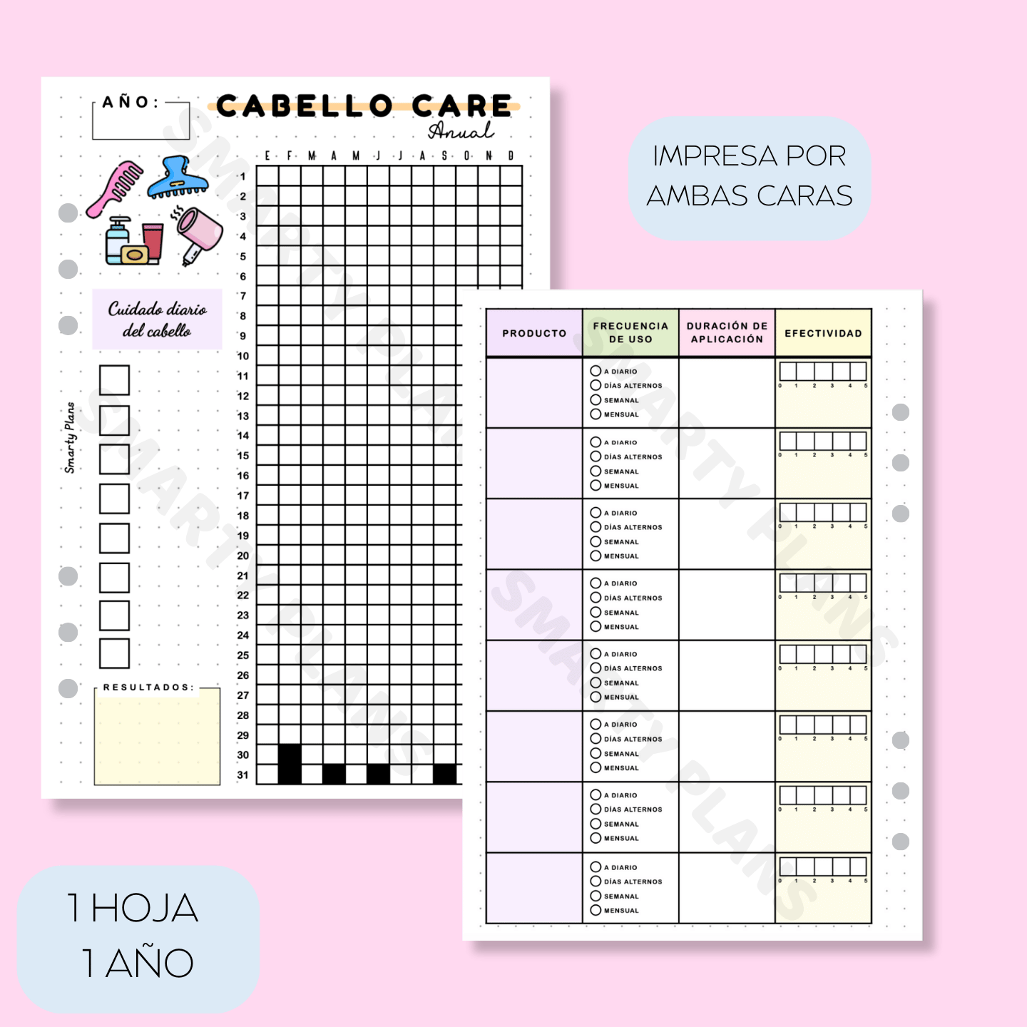 Hoja Anual - Cabello Care