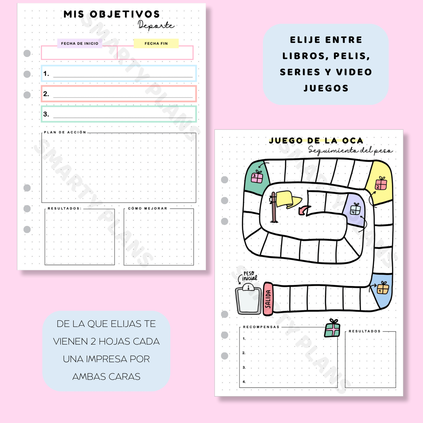 Pack Plantillas Anuales - Fitness Challenge