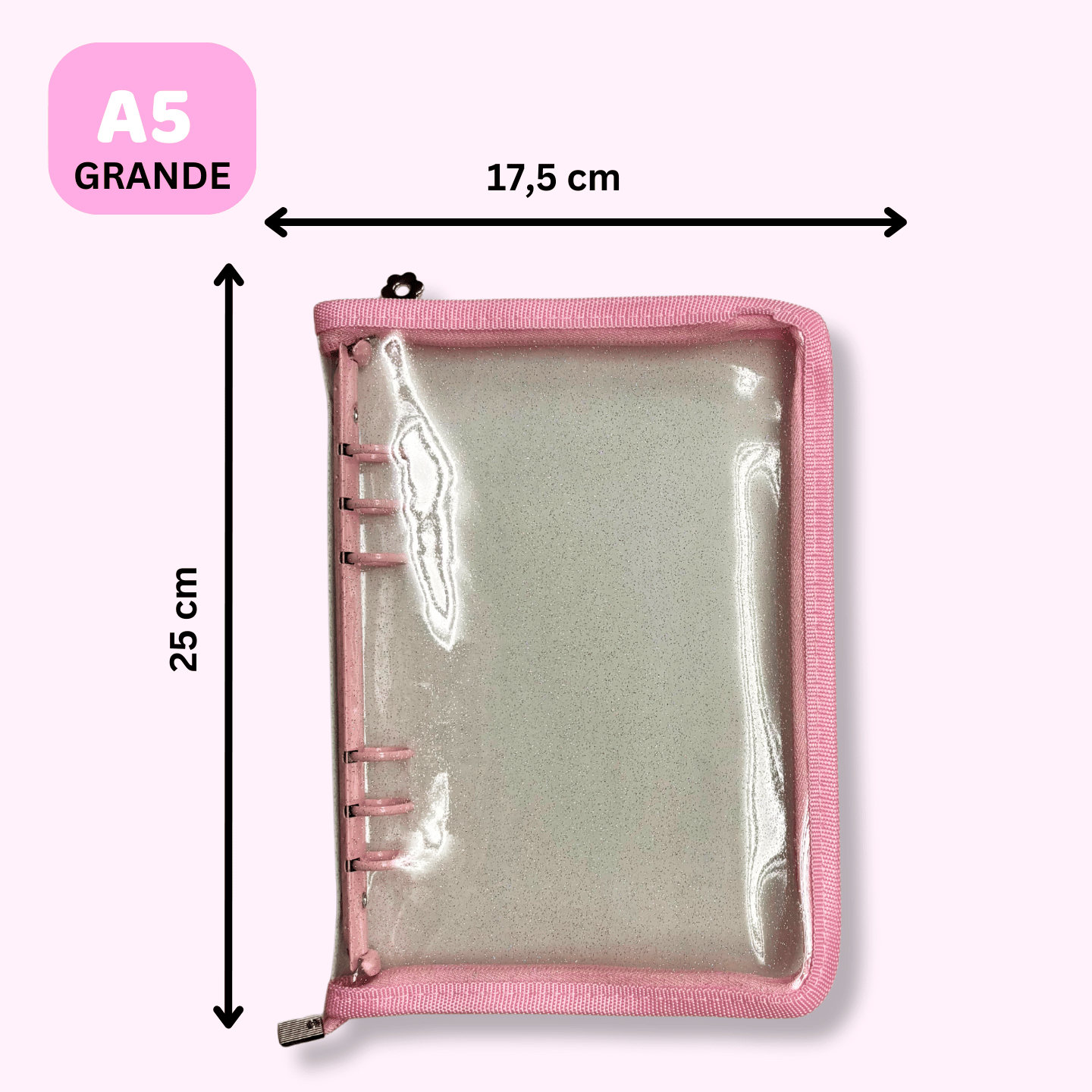 Planificador Transparente - Rosa