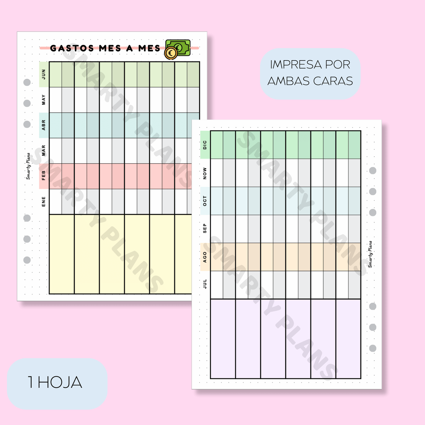 Plantilla Individual Finanzas - Gastos Mes a Mes