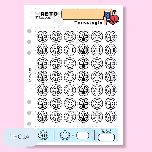 Plantilla Individual Finanzas - Reto de Ahorro Tecnología