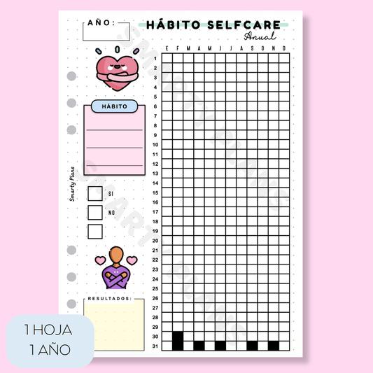 Hoja Anual - Hábito Selfcare