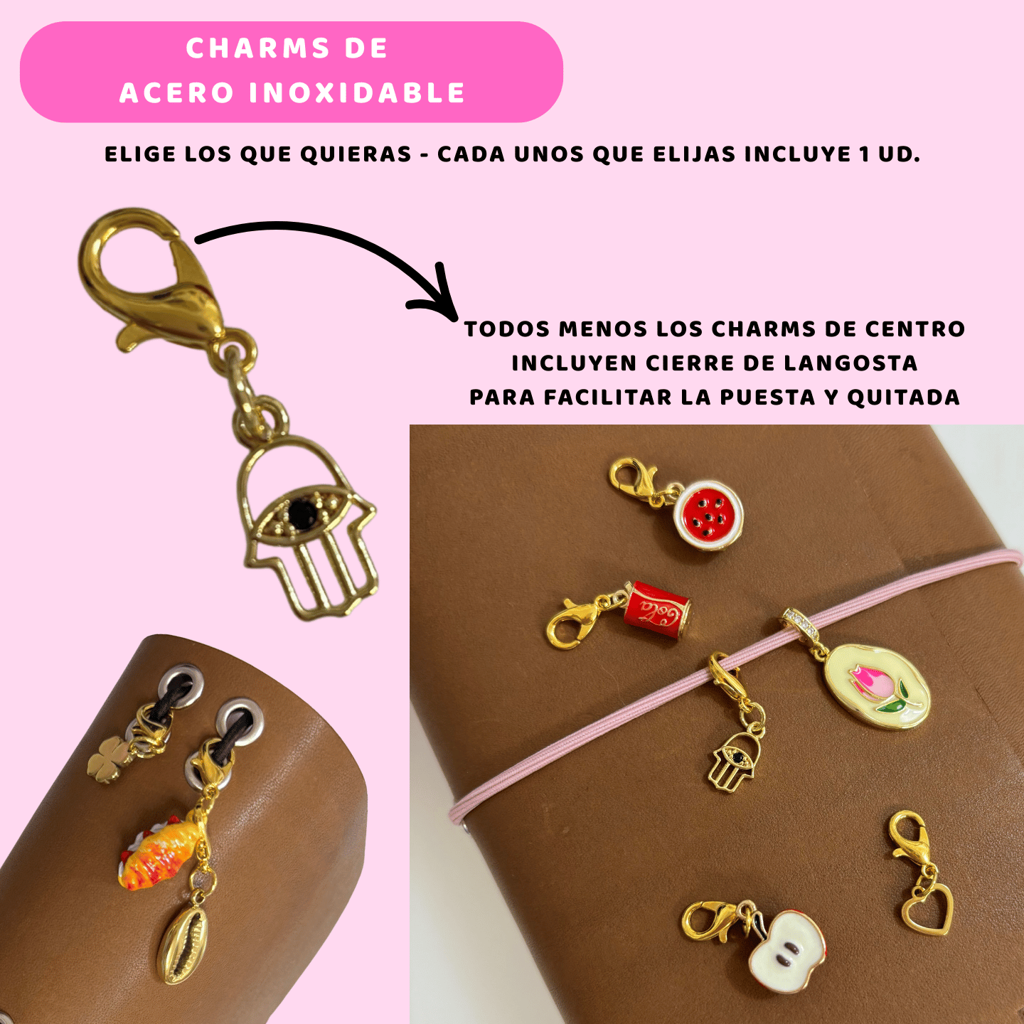 Charms Acero Inoxidable - Travel Journal