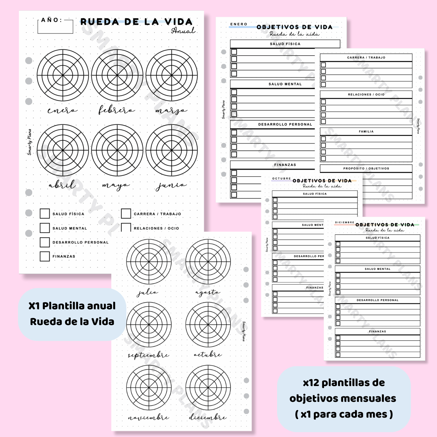 Pack Anual - Rueda de la Vida