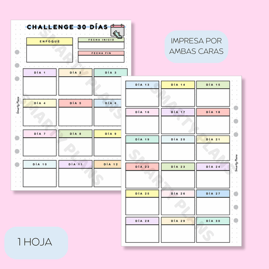 Plantilla Individual - Challenge 30 Días