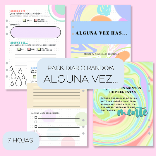 Pack Diario Random - Alguna vez...