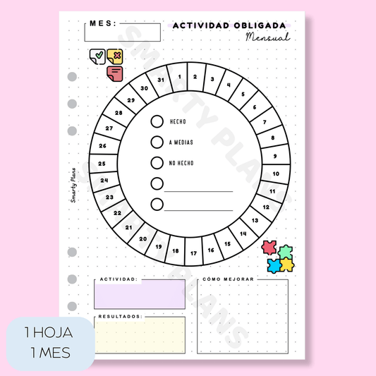 Plantilla Mensual - Actividad Obligada
